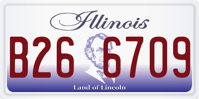 IL license plate B266709