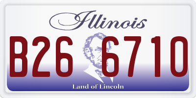 IL license plate B266710