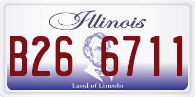 IL license plate B266711