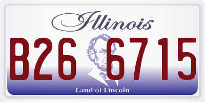 IL license plate B266715