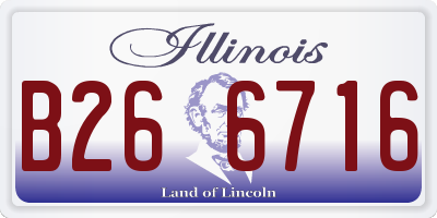 IL license plate B266716