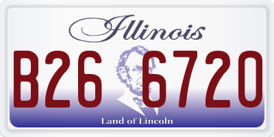 IL license plate B266720