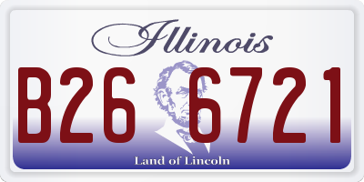IL license plate B266721