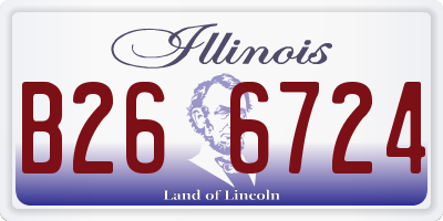 IL license plate B266724
