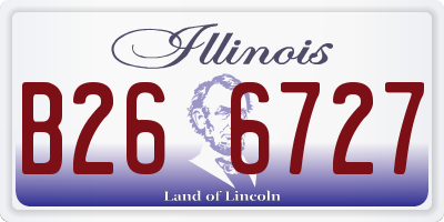 IL license plate B266727