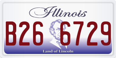 IL license plate B266729