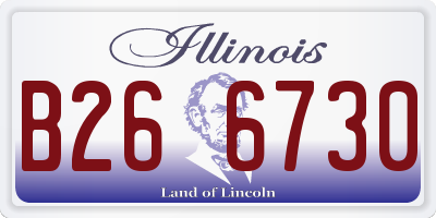 IL license plate B266730