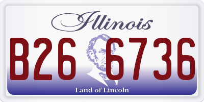 IL license plate B266736