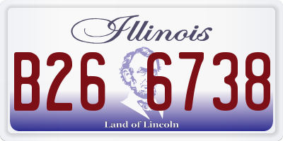 IL license plate B266738