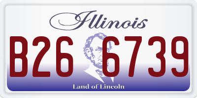 IL license plate B266739