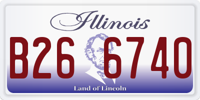 IL license plate B266740