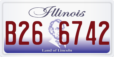 IL license plate B266742