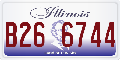 IL license plate B266744