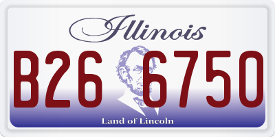 IL license plate B266750