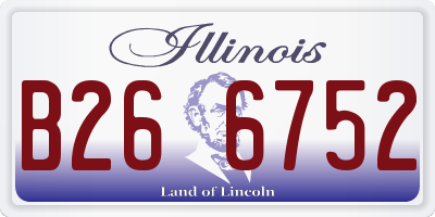 IL license plate B266752