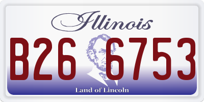 IL license plate B266753