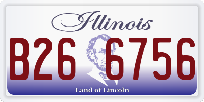 IL license plate B266756