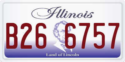 IL license plate B266757