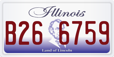 IL license plate B266759