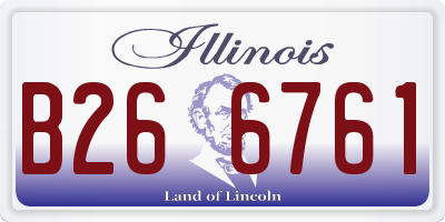 IL license plate B266761