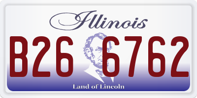 IL license plate B266762