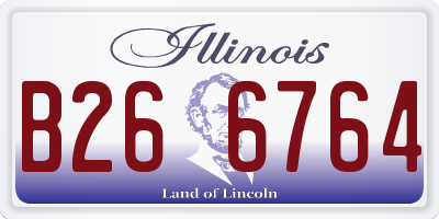 IL license plate B266764