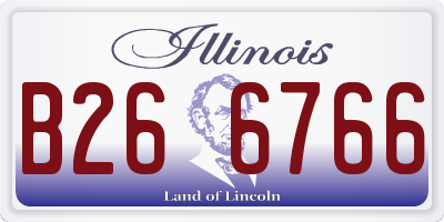 IL license plate B266766