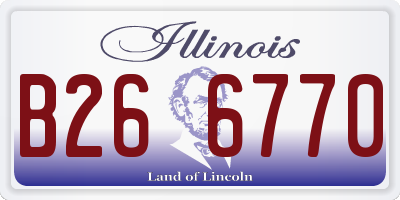 IL license plate B266770