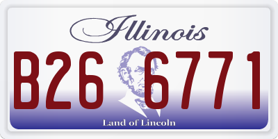IL license plate B266771