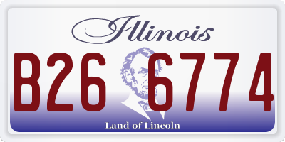 IL license plate B266774