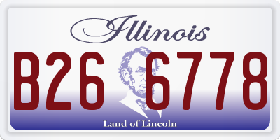 IL license plate B266778