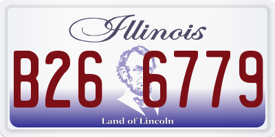 IL license plate B266779