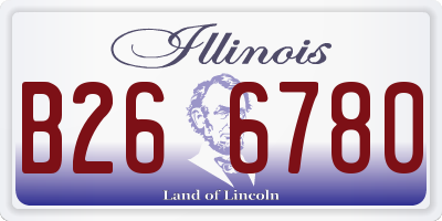 IL license plate B266780