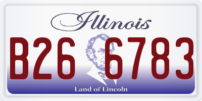 IL license plate B266783
