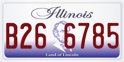 IL license plate B266785