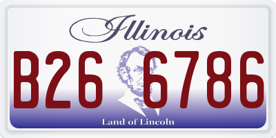 IL license plate B266786