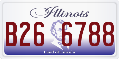 IL license plate B266788
