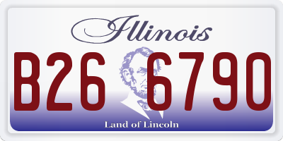 IL license plate B266790