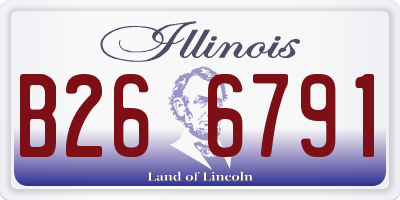 IL license plate B266791