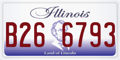 IL license plate B266793