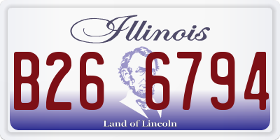 IL license plate B266794