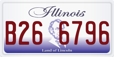 IL license plate B266796