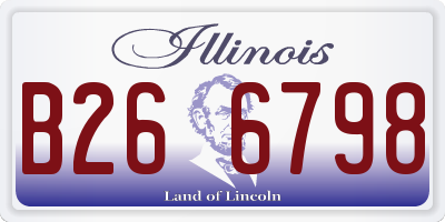 IL license plate B266798