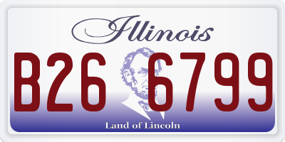 IL license plate B266799