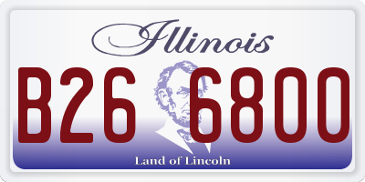 IL license plate B266800