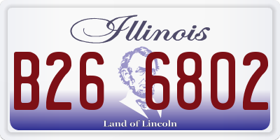 IL license plate B266802