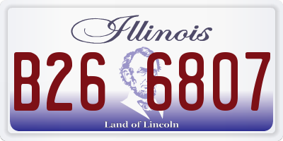 IL license plate B266807