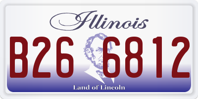 IL license plate B266812