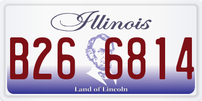 IL license plate B266814