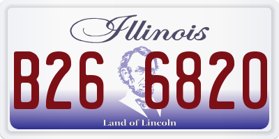 IL license plate B266820